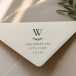 Sello Automático Dirección de devolución de boda inicial de la rama
