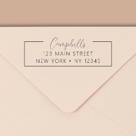 Sello Automático Dirección de devolución de boda Minimalista modern