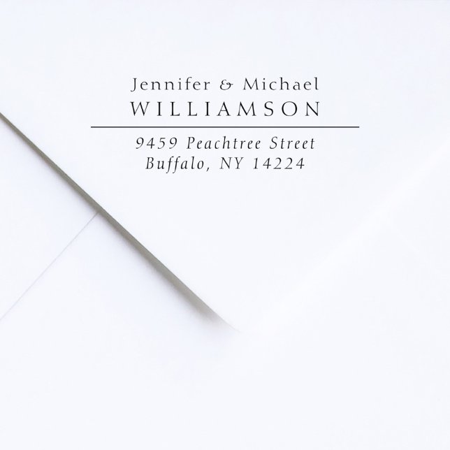 Sello Automático Dirección de devolución de Boda simple de script d (Subido por el creador)