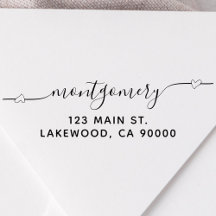 Dirección de devolución de caligrafía de guión de 