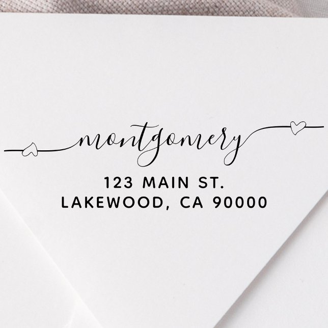 Sello Automático Dirección de devolución de caligrafía de guión de  (Subido por el creador)