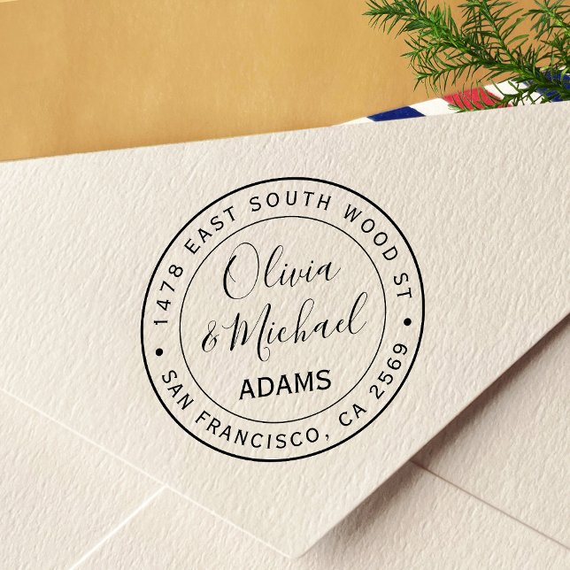 Sello Automático Dirección de devolución de caligrafía moderna simp (Subido por el creador)