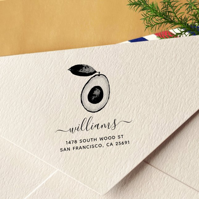 Sello Automático Dirección de devolución de calligrafía de aguacate (Subido por el creador)