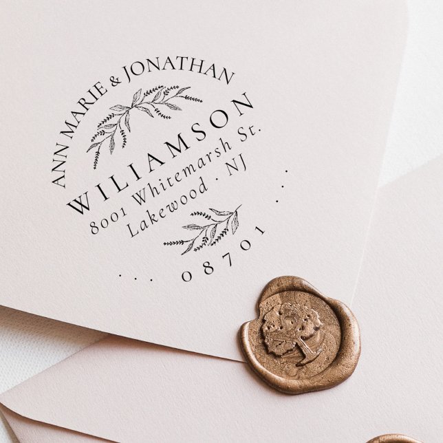 Sello Automático Dirección de devolución de casamiento personalizad (Subido por el creador)