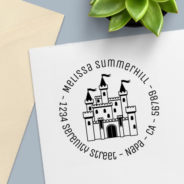 Sello Automático Dirección de devolución de castillo medieval de cu (Subido por el creador)