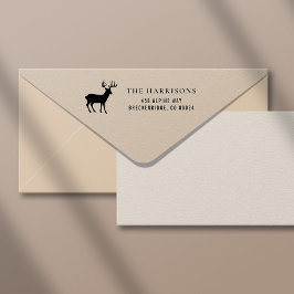 Sello Automático Dirección de devolución de ciervos rusos