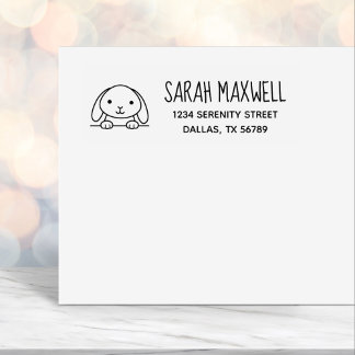 Sello Automático Dirección de devolución de conejo de conejo