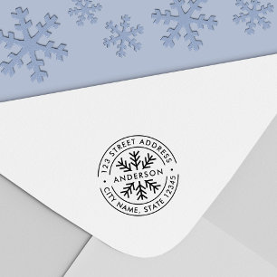 Sello Automático Dirección de devolución de copo de nieve de doble 