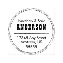 Sello Automático Dirección de devolución de cuadro de redondeo