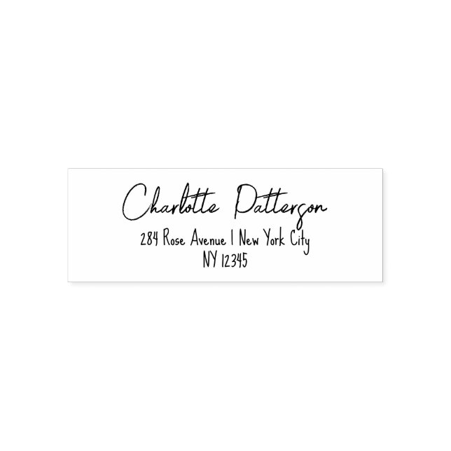 Sello Automático Dirección de devolución de escritura personal mode (Diseño)