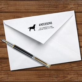 Sello Automático Dirección de devolución de esquema permanente de l