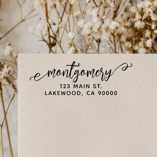 Sello Automático Dirección de devolución de estilo de guión de pinc (Subido por el creador)