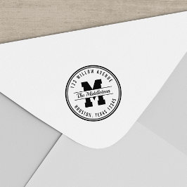 Sello Automático Dirección de devolución de estilo de variación de