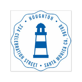 Sello Automático Dirección de devolución de familia de ida y vuelta