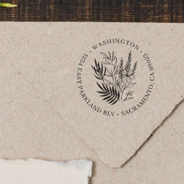 Sello Automático Dirección de devolución de familia de redondeo flo