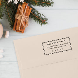 Sello Automático Dirección de devolución de familia de tipografía M