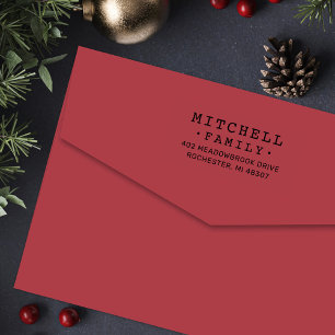 Sello Automático Dirección de devolución de familia personalizada d