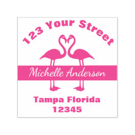 Sello Automático Dirección de devolución de flamencos