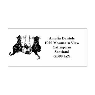 Sello Automático Dirección de devolución de gatos de corte