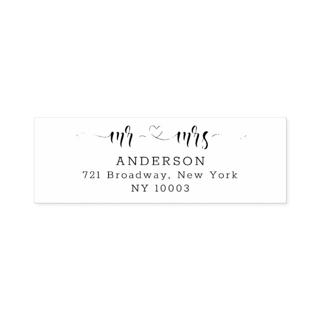 Sello Automático Dirección de devolución de guión caligráfico de co (Diseño)