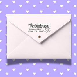 Sello Automático Dirección de devolución de guión de Hearts de la f