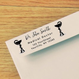 Sello Automático Dirección de devolución de guión del cuenco de ser