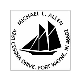 Sello Automático Dirección de devolución de ida y vuelta