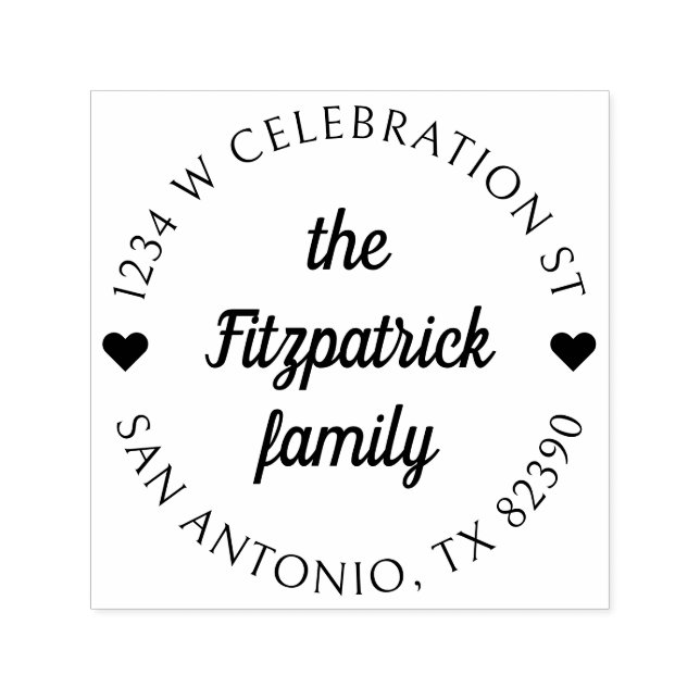 Sello Automático Dirección de devolución de ida y vuelta de nombre  (Diseño)