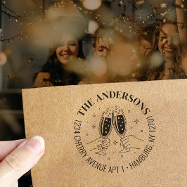 Sello Automático Dirección de devolución de invitación de celebraci