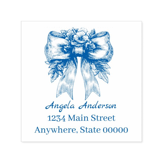 Sello Automático Dirección de devolución de la banda Chinoiserie (Diseño)