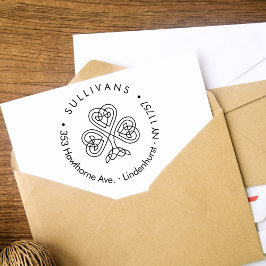 Sello Automático Dirección de devolución de la familia Celtic Knot 
