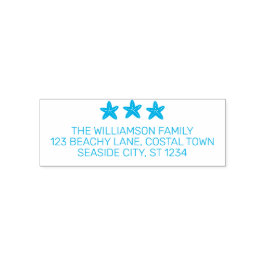 Sello Automático Dirección de devolución de la familia costera Star