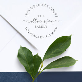 Sello Automático Dirección de devolución de la familia de guiones d