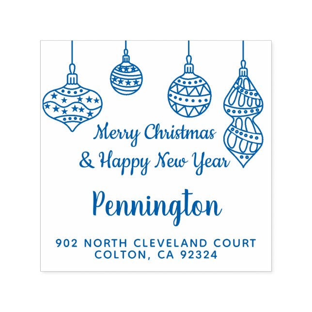 Sello Automático Dirección de devolución de la familia de las bolas (Diseño)