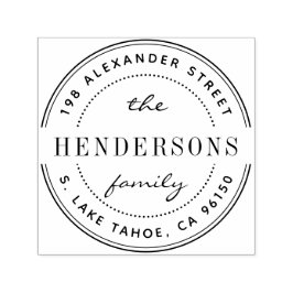 Sello Automático Dirección de devolución de la familia de logotipos