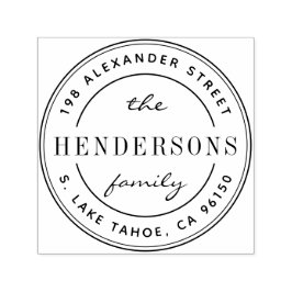 Sello Automático Dirección de devolución de la familia de logotipos