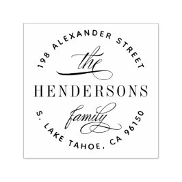 Sello Automático Dirección de devolución de la familia de logotipos