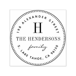 Sello Automático Dirección de devolución de la familia de logotipos