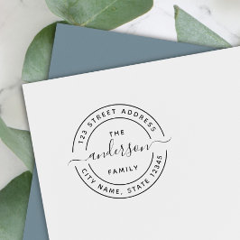 Sello Automático Dirección de devolución de la familia de scripts d