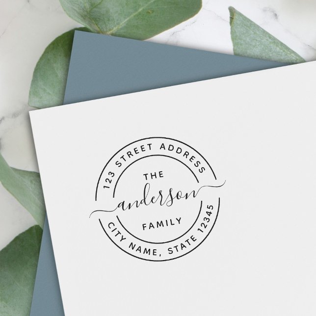 Sello Automático Dirección de devolución de la familia de scripts d (Subido por el creador)