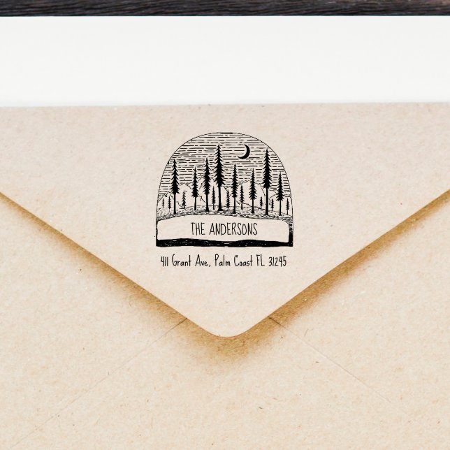 Sello Automático Dirección de devolución de la familia dibujada a m (Subido por el creador)