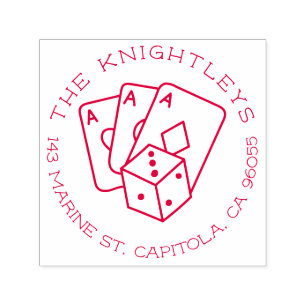 Sello Automático Dirección de devolución de la familia Vintage Luck