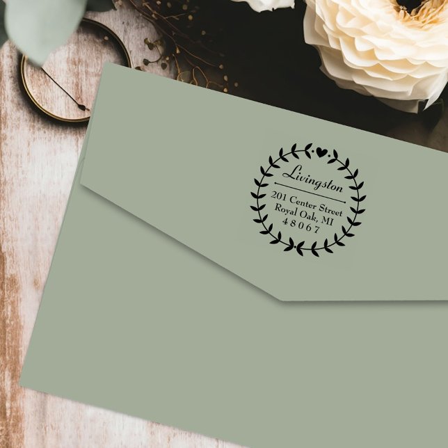 Sello Automático Dirección de devolución de la familia Wreath de Ro (Subido por el creador)