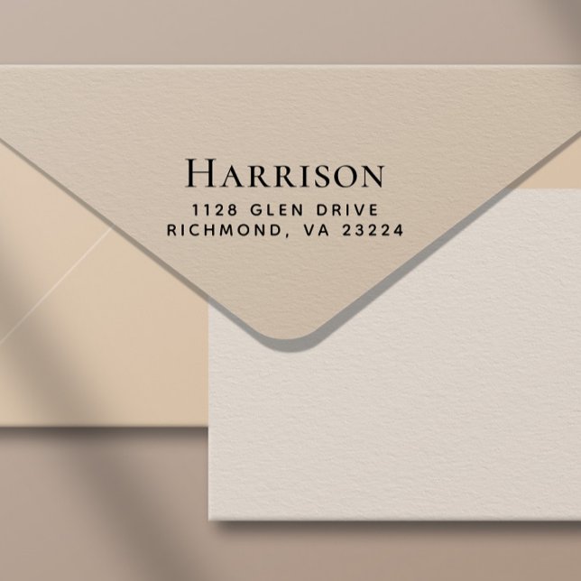 Sello Automático Dirección de devolución de la letra mínima moderna (Add a touch of sophistication and elegance to every envelope with minimal effort)