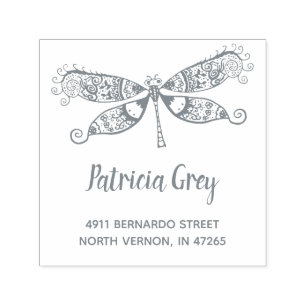 Sello Automático Dirección de devolución de la libélula eléctrica c