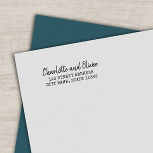 Sello Automático Dirección de devolución de la pareja de nombres de