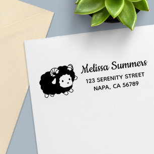 Sello Automático Dirección de devolución de la ram de oveja negra