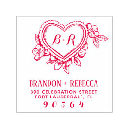 Sello Automático Dirección de devolución de las Iniciales Botánicas