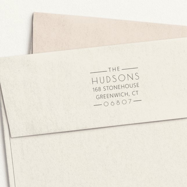 Sello Automático Dirección de devolución de líneas clásicas (Subido por el creador)