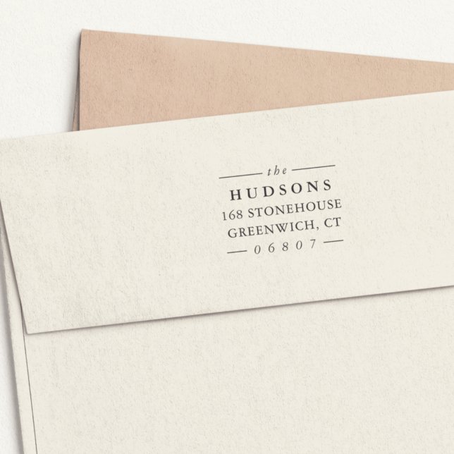 Sello Automático Dirección de devolución de líneas clásicas (Subido por el creador)